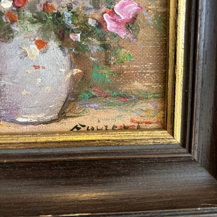 Authentic Floral Still Life Oil Painting "Flower Vase" Detailed Small Artwork Holland Art Shop