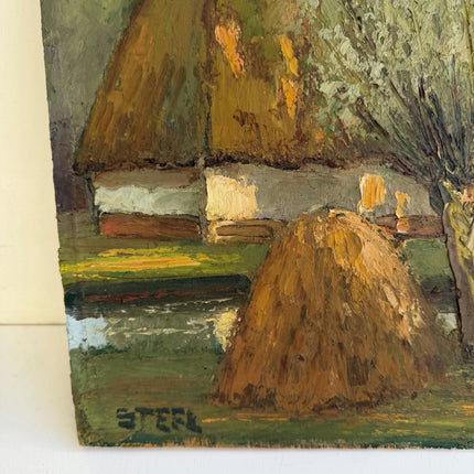 Elegant Landscape Oil Painting "Haystack Group" Refined Artwork Holland Art Shop