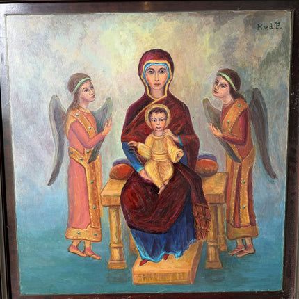 Timeless Still Life Oil Painting "Madonna Child" Original Large Art Holland Art Shop