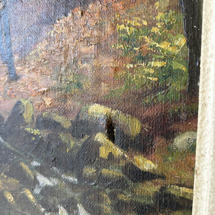 Authentic Landscape Oil Painting "Gilded Frame" Traditional Artwork Holland Art Shop