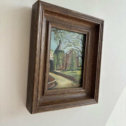 Authentic Cityscape Oil Painting "Framed Painting" Classic Small Art Holland Art Shop
