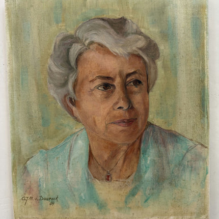 Classic Portrait Oil Painting "Older Woman" Refined Small Artwork Holland Art Shop