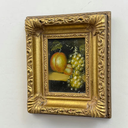 Rustic Still Life Oil Painting "Painted Surface" Detailed Small Artwork Holland Art Shop