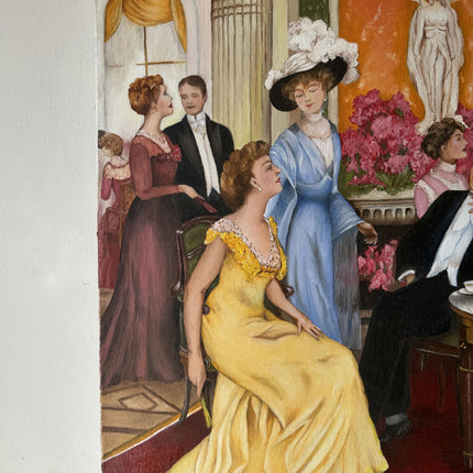 Traditional Oil Painting Figurative "Elegant Lady" Authentic Medium Artwork Holland Art Shop
