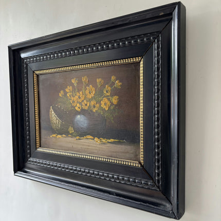 Traditional Flowery Still Life Oil Painting "Yellow Flowers" Elegant Art Holland Art Shop