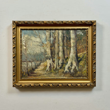 1942 Landscape Oil Painting "Gilded Frame" Art Holland Art Shop
