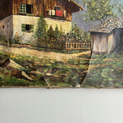 Timeless Landscape Oil Painting "Wooden Chalet" Classic Artwork Holland Art Shop