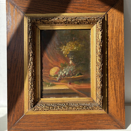 19th Century Antique Still Life Oil Painting "Gilded Frame" Artwork Holland Art Shop