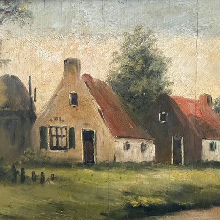 Classic Farm Oil Painting "Framed Painting" Authentic Art Holland Art Shop