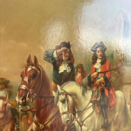Handcrafted Figurative Oil Painting "Mounted Painting" Classic Small Art Holland Art Shop
