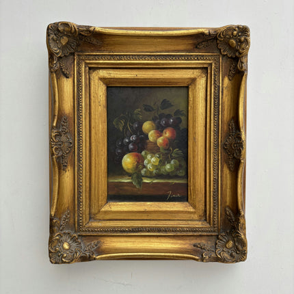 Detailed Still Life Oil Painting "Gilded Frame" Refined Small Art Holland Art Shop