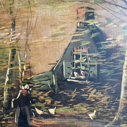Traditional Farm Oil Painting "Gilded Frame" Timeless Art Holland Art Shop