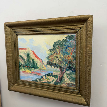 Elegant Landscape Oil Painting "Framed Painting" Vintage Artwork Holland Art Shop