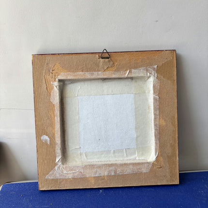 Traditional Landscape Acrylic Paint "Painted Frame" Authentic Small Artwork Holland Art Shop