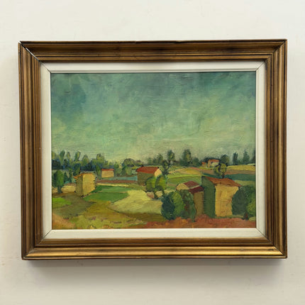 Original Landscape Oil Painting "Framed Landscape" Refined Be Artwork Holland Art Shop