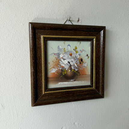 Refined Floral Still Life Oil Painting "Flower Bouquet" Elegant Small Artwork Holland Art Shop