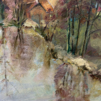 Refined Landscape Oil Painting "Autumn Trees" Expressive Art Holland Art Shop