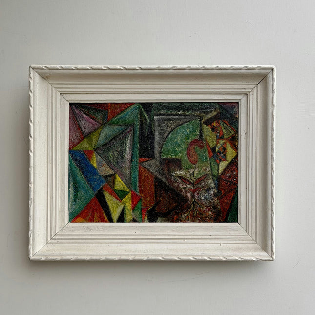 Handcrafted Abstract  Oil Painting "Painted Frame" Authentic Art Holland Art Shop