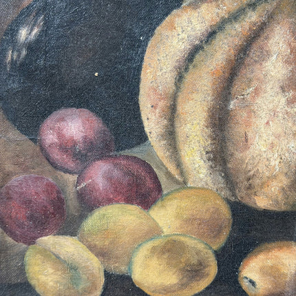 Authentic Still Life Oil Painting "Striped Pumpkin" Expressive Art Holland Art Shop