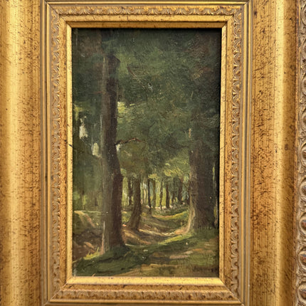 Traditional Landscape Oil Painting "Gilded Frame" Elegant Small Artwork Holland Art Shop