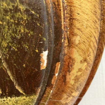Authentic Landscape Oil Painting "Round Frame" Traditional Small Artwork Holland Art Shop