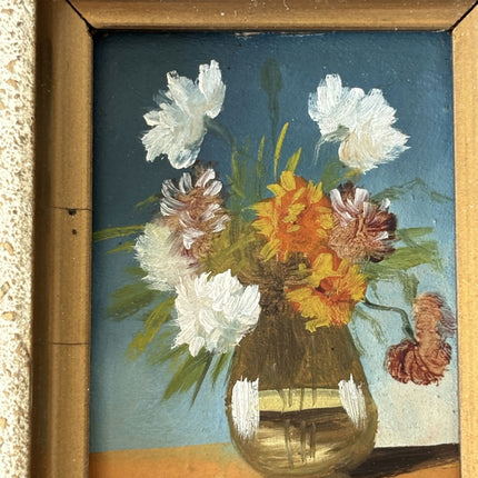 Timeless Floral Still Life Oil Painting "Flower Vase" Detailed Small Art Holland Art Shop