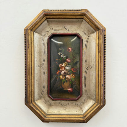 Expressive Floral Still Life Oil Painting "Flowering Vase" Small Artwork Holland Art Shop