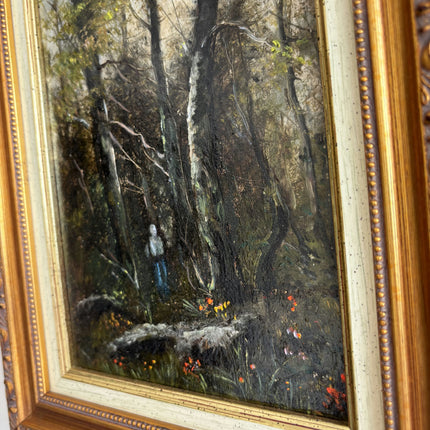Elegant Landscape Oil Painting "Gilded Frame" Expressive Small Art Holland Art Shop