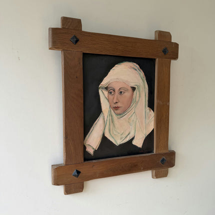 Handcrafted Portrait Oil Painting "Veiled Woman" Classic Art Holland Art Shop