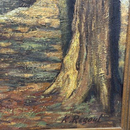 Expressive Landscape Oil Painting "Stone Bridge" Detailed Art Holland Art Shop