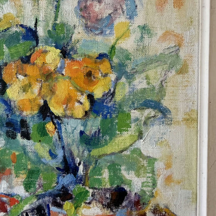 Authentic Flowery Still Life Oil Painting "Flower Bouquet" Rustic France Artwork Holland Art Shop