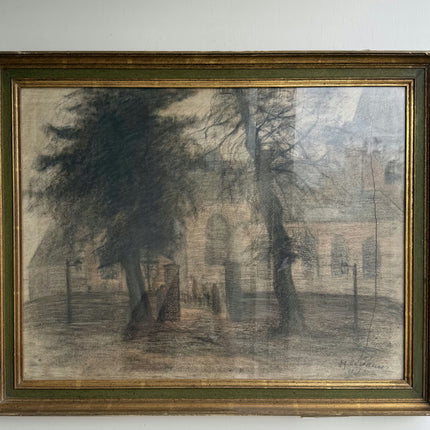 Rustic Landscape Oil Painting "Framed Painting" Elegant Large Art Holland Art Shop