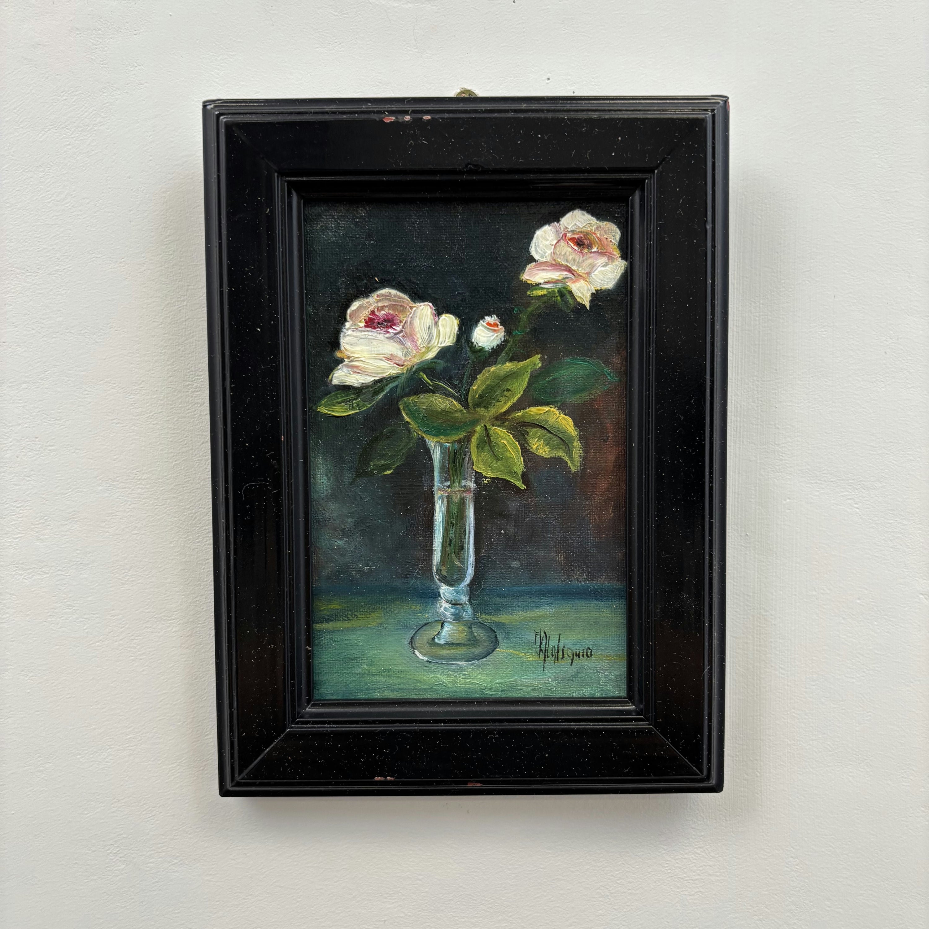 Traditional Flowery Still Life Oil Painting 