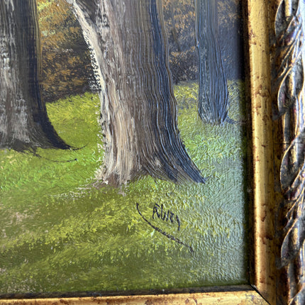 Refined Landscape Oil Painting "Tree Path" Traditional Artwork Holland Art Shop