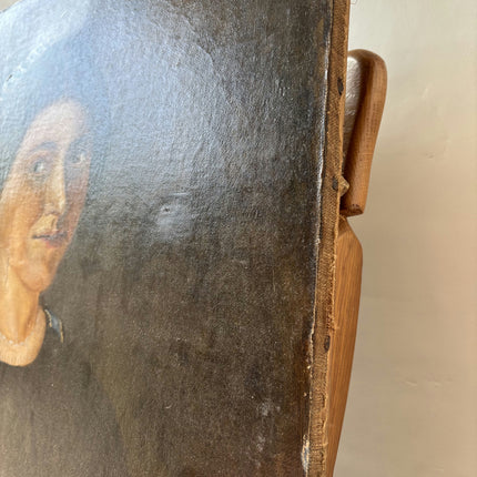 Rustic Portrait Oil Painting "Young Woman" Expressive Art Holland Art Shop