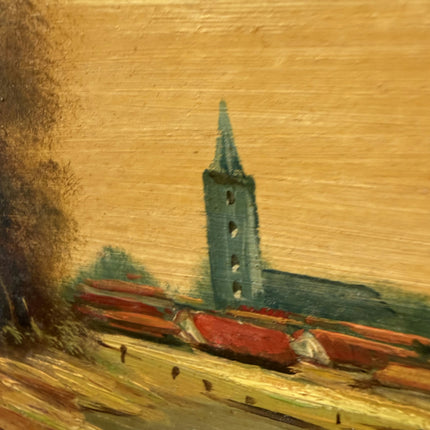 Original Landscape Oil Painting "Framed Painting" Authentic Small Art Holland Art Shop