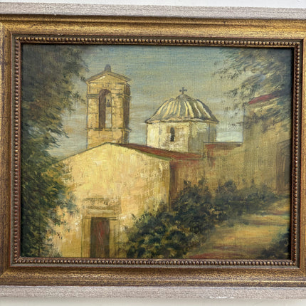 Original Cityscape Oil Painting "Church Dome" Expressive Small Artwork Holland Art Shop