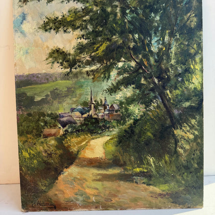 Original Landscape Oil Painting "Dirt Path" Timeless Art Holland Art Shop