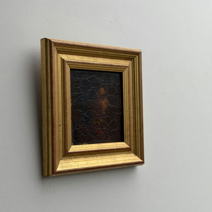 Antique Portrait Oil Painting "Gilded Frame" Elegant Small Art Holland Art Shop