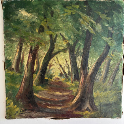 Authentic Landscape Oil Painting "Arched Trees" Traditional Art Holland Art Shop