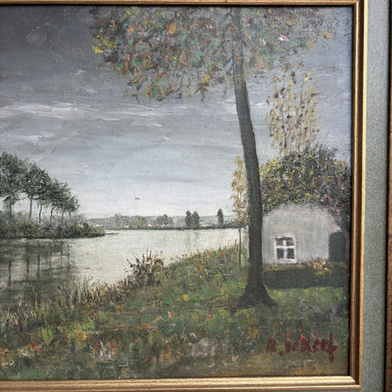 Expressive Landscape Oil Painting "Lone Tree" Elegant Art Holland Art Shop