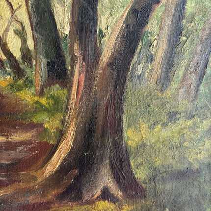 Authentic Landscape Oil Painting "Arched Trees" Traditional Art Holland Art Shop