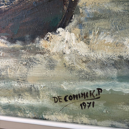 Detailed Seascape Oil Painting "Sailing Boat" Traditional Large Art Holland Art Shop