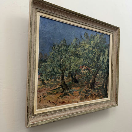 Traditional Landscape Oil Painting "Olive Trees" Detailed Artwork Holland Art Shop