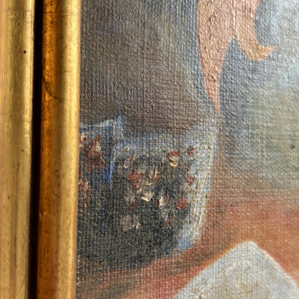 Handcrafted Floral Still Life Oil Painting "Flower Vase" Rustic Art Holland Art Shop