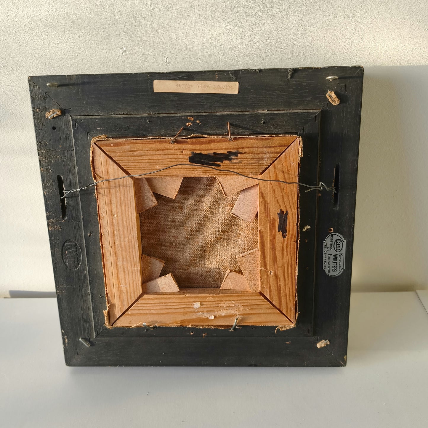 20th Century Vintage Meadow Path Trees Sky Clouds Oil Painting Authentic