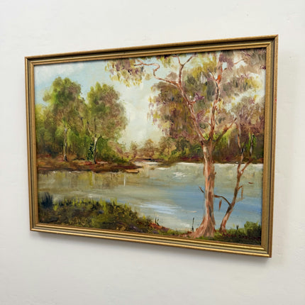 Detailed Landscape Oil Painting "Tall Tree" Refined Art Holland Art Shop