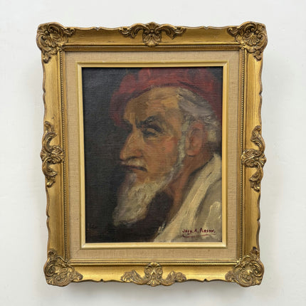 Elegant Portrait Oil Painting "Old Man" Authentic Small Art Holland Art Shop