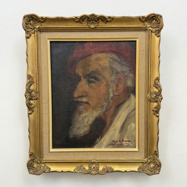 Elegant Portrait Oil Painting "Old Man" Authentic Small Art Holland Art Shop