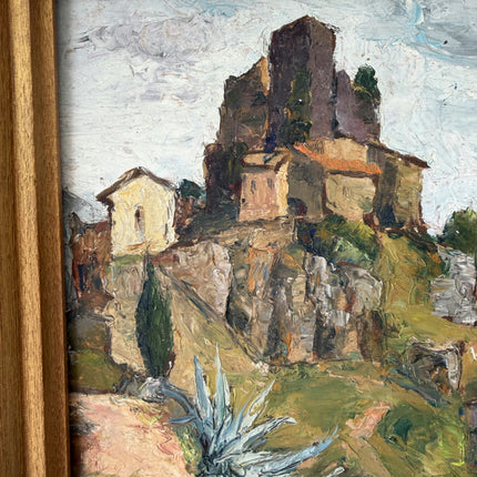 Detailed Interior Oil Painting "Rocky Hill" Refined Small Art Holland Art Shop